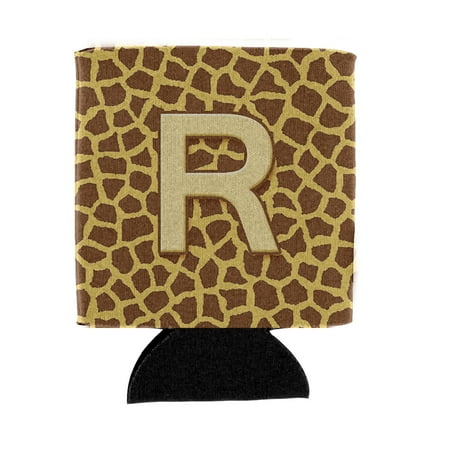 

Carolines Treasures CJ1025-RCC Letter R Initial Monogram - Giraffe Can or Bottle Hugger Can Hugger multicolor