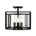 thumbnail image 3 of SAFAVIEH Yarlin 13 in. Mid-century 3-Light Orb Metal Mount Light with Clear Shade, 3 of 4