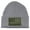 Heather Grey, variant on Gravity Threads USA Olive Flag Patch Cuffed Beanie - White