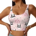 thumbnail image 2 of Uemuo Cute Cartoon Panda Pattern Women's Sports Bra - High Impact Support, Breathable, and Comfortable Athletic Bra for Running, Yoga, and Workouts, 2 of 9
