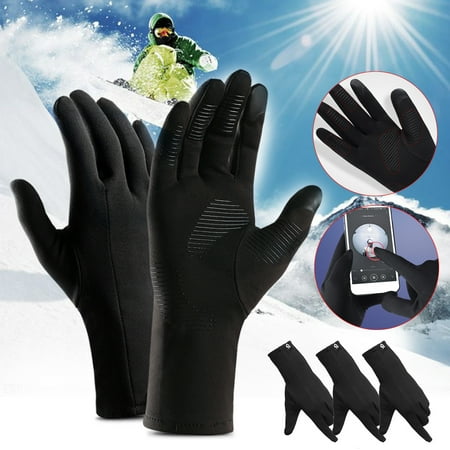 Winter Touch Screen Thermal Gloves Windproof Waterproof Fleece Lined Anti-slip Mitt Skiing Cycling Work Outdoor