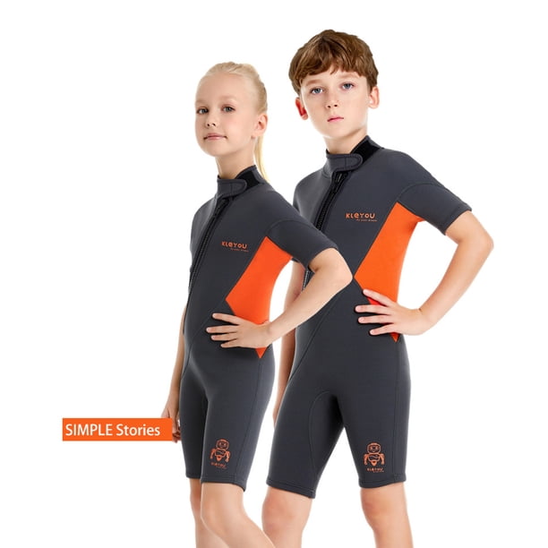 Traje de Neopreno Ropa de piel de buceo para niños Accesorios para exteriores de neopreno elástico (4 grises) Cgtredaw gris 4-5 años Única para Unisex