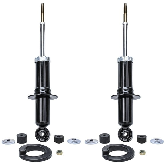 Detroit Axle - 2 Front Shock Absorbers for 2WD 2004-2012 Chevy Colorado GMC Canyon 2005 2006 2007 2008 2009 2010 2011 Shocks Pair Front Replacement - [with Coil Spring Suspension]