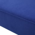 thumbnail image 3 of GDF Studio Charlotte Fabric Loveseat, Royal Blue and Matte Black, 3 of 12