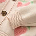 thumbnail image 4 of Girls Sweaters Girls Winter Cute Fruit Prints Sweater Long Sleeve Warm Knitted Pullover Knitwear Tops Coat, 4 of 6