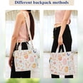 thumbnail image 4 of FORMRS Womens Corduroy Tote Bag Crossbody Shoulder Handbag with Pocket, Pink Easter Eggs, 4 of 7