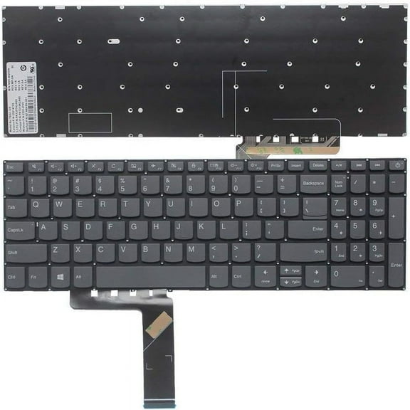 New US Black English Laptop Keyboard (Without palmrest Non-Backlit) for Lenovo ideapad L3-15IML05 L340-15API 81LW