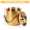 thumbnail image 2 of 3L Gold Ice Bucket with Lid, Double Wall Insulated Stainless Steel Champagne Bucket for Bar, Party, Cocktail, Camping, 2 of 7
