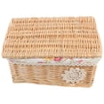 thumbnail image 4 of Rectangular Wicker Storage Bin For Friends And Families Elegant Design Moisture-proof 1 Piece, 4 of 4