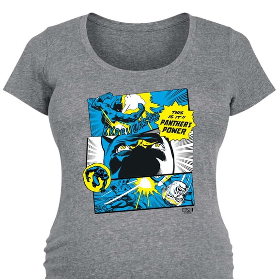 Marvel - Black Panther Comic Panels - Women's Maternity Scoop Neck Graphic T-Shirt