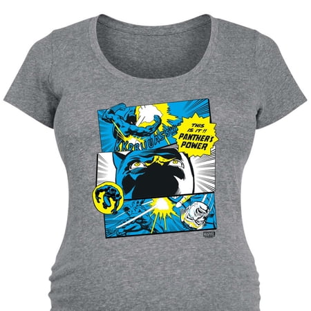Marvel - Black Panther Comic Panels - Women's Maternity Scoop Neck Graphic T-Shirt
