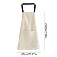 thumbnail image 3 of Kadlawus Waterproof Apron with Pockets for Kitchen, Oil Resistant PVC Protective, Easy Clean Cooking Apron, Unisex Apron for Cooking and Dining Areas, 3 of 6