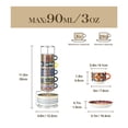 thumbnail image 2 of malacasa Coffee Mug Set, 2.5oz Porcelain Stackable Espresso Cups with Saucers and Metal Stand, Espresso Mugs Cups Set of 6, Microwave Dishwasher Safe, 2 of 9