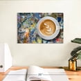 thumbnail image 3 of Elephant Stock Creative Latte Coffee Wall Art - Horizontal Canvas Wall Art - Dining Room Wall Decor - Food And Drink Canvas - Brown And Orange Decor - 12" x 8", 3 of 8