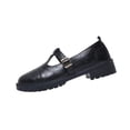 thumbnail image 3 of Women's Mary Jane Shoes, Retro Buckle Platform Loafers, Wide Width Non-Slip Casual Flats, Comfortable Chunky Sole Walking Shoes for Spring Summer Daily Wear, 3 of 10
