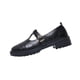 thumbnail image 1 of Mujeres Zapatos Negros Estilo Mary Jane T Correa Hebilla Sandalias, Sandalias de las Mujeres Cómodas Más Tamaño Tacón Grueso Primavera Verano, 1 of 9