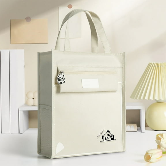 Japceit Clear Document Carrying Tote, Leakproof Homework Organizer Bag with Handles, Storage Case for Book Portability, Fitness Equipment Transport, Travel Essential Management