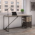 thumbnail image 2 of Scranton & Co Furniture Refinery 62" Industrial Writing Desk w/ Mobile Cabinet, 2 of 6