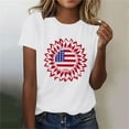 thumbnail image 4 of Sexlip Womens Swimsuit Set Circular Flag Print Cover Up Design Crew Neck Short Sleeve Flowy Silhouette Quick Dry Fabric for Beach Outings White XXL, 4 of 6