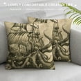 thumbnail image 3 of Orinice Octopus Tentacles Graphic Decorative Pillow Cover for Home Couch Living Room Bed Sofa 24x24in, 3 of 5