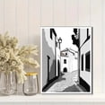 thumbnail image 2 of Black and White European Street Canvas Art Print， Suitable for Living Room， Bedroom， Office， Hallway， and Kitchen Decoration., 2 of 8