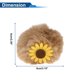 thumbnail image 4 of Accesorios para Casco de Motocicleta Decoración Girasol de Felpa para Cascos de Motocicleta Bicicleta Esquí Caqui Etiqueta 1 Juego, 4 of 6