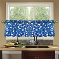 thumbnail image 4 of Yayeee Kitchen Curtains Tier Set of 2 Light Filtering 57"x24" Over Sink Window Panels, Green Dots, 4 of 7