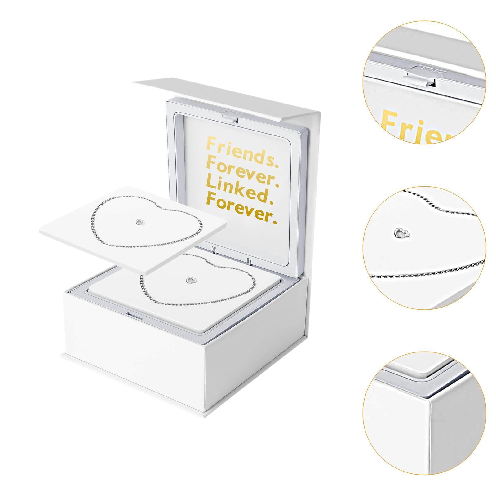 FVDPWYE 2Pcs Permanent Bracelets Kit Relationship Friendship Bracelets for Valentine'S Silver