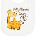 thumbnail image 2 of Inktastic My Memaw Loves Me Newborn Bib, 2 of 3