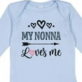 thumbnail image 4 of Inktastic My Nonna Loves Me Girls Girls Long Sleeve Baby Bodysuit, 4 of 5