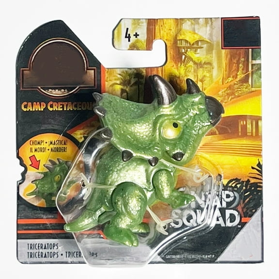Jurassic Snap Squad Triceratops Camp Cretaceous Dinosaur Figure