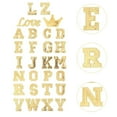 thumbnail image 1 of FENGGUIQU 56Ud Parche Bordado De Letras Para Ropa Y Accesorios En Color Dorado Para DIY, 1 of 6