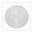 thumbnail image 1 of 1PCS Round Placemats Restaurant Hollow PVC Decoration Meal Mat Anti-Hot Dining Table Line Mat Steak Plate Pad Silver, 1 of 7