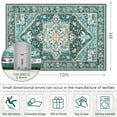 thumbnail image 7 of Homore Vintage Boho Oriental Medallion Area Rug, 8' x 10', Green, 7 of 7