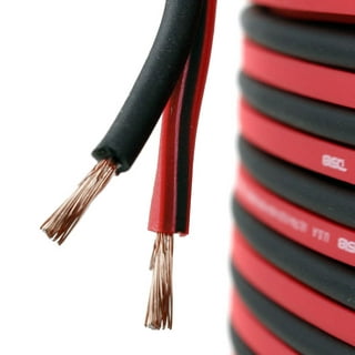16 Gauge Speaker Wire Red Black Cable Power Ground Strand Copper 25 Ft Car  Home
