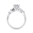 thumbnail image 3 of Secilia - Moissanite Oval Cut Lab Diamond Twist Band Engagement Ring, 3 of 4