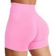 thumbnail image 3 of High Waist No Front Seam Workout Shorts for Women - Tummy Control Butt Lifting Gym Yoga Biker Shorts with Hidden Scrunch, 3 of 6