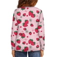 thumbnail image 3 of Jiueut Strawberry Daisy Cute Shirts for Girls for School Tee Shirt Casual Crewneck Pullover Tops Long Sleeve Basic Layering T Shirt 3-4 T Loose Tunic Blouses Soft Sweatshirts, 3 of 7