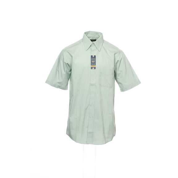 Club Room The Estate Dress Shirt Mens SS Button Down Shirt (15, Seafoam)