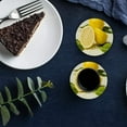 thumbnail image 5 of FMSHPON Lemon Set of 8 Round Coaster for Drinks, Absorbent Ceramic Stone Coasters Cup Mat with Cork Base for Home Kitchen Room Coffee Table Bar Decor, 5 of 5