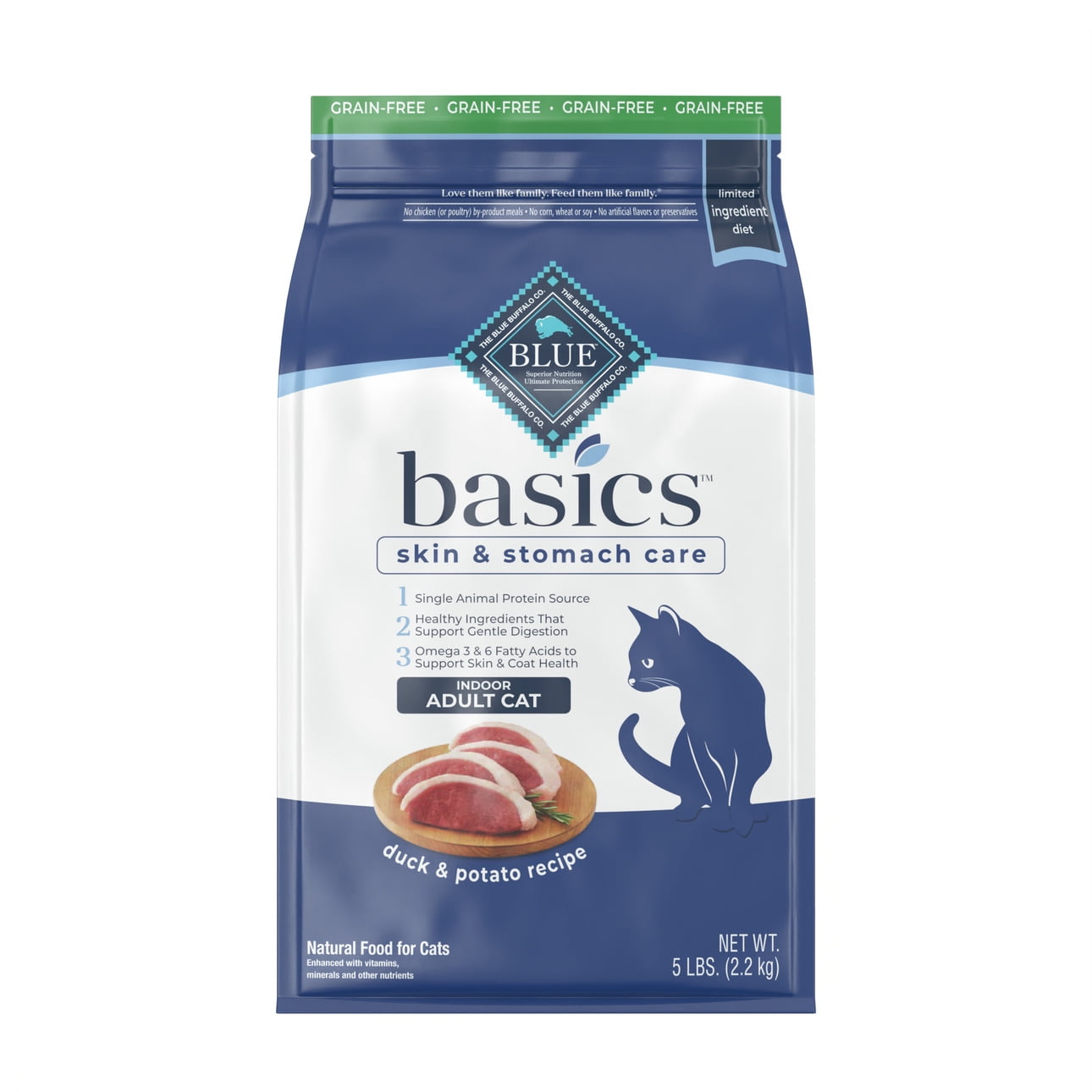 Blue Buffalo Basics Duck and Potato Dry Cat Food, Togo Ubuy