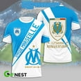 thumbnail image 2 of Olympique De Marseille 125th Anniversary 2024 Hoodie T-Shirt, 2 of 6