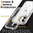 thumbnail image 4 of KOMI for 16 Case,Clear Compatible with MagSafe,3 in 1 Heavy Duty Drop Protection Rugged Shockproof/Drop/Dust Proof 3-Layer Protective Durable Magnetic Phone Cover for 16 6.1"_3, 4 of 5