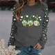 thumbnail image 1 of TaTaai St Patricks Day Sweatshirt Women Shamrock Long Sleeve Shirt Irish Festival Holiday Crewneck Causal Top Gift, 1 of 5