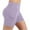 Purple, variant on Bloomae Biker Shorts Women with Pockets Stretch Tummy Control Workout Shorts High Waisted Yoga Running Gym Spandex Compression Short Pants Brown S