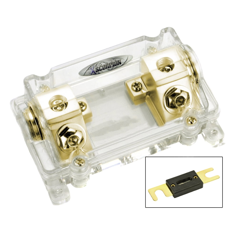 Xscorpion 0 Gauge ANL Fuse Holder ANL1010G Gold 0//2 Ga Fuse Holder