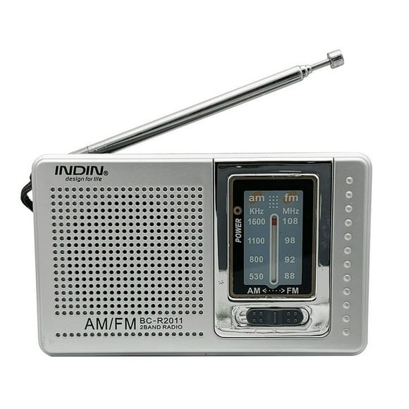 BC-R2011 FM World Receiver Telescopic Antenna Great Reception Easy to Carry Mini Portable Pocket AM FM Radio for Entertainment