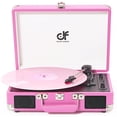 thumbnail image 1 of Tocadiscos Bluetooth de vinilo DANFI Audio Pink con altavoz dual, 1 of 7