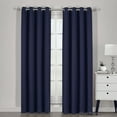 thumbnail image 4 of Luxury Ava Blackout Weave Curtain Panels With Tie Backs Pair (Set Of 2), 4 of 4