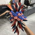 thumbnail image 4 of Hotiary Patriotic 4th of July Wreath, 14.2", Burlap, 4 of 9
